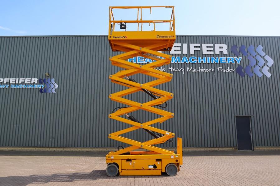 Haulotte Compact 14 Electric, 14m Working Height, 350kg Cap