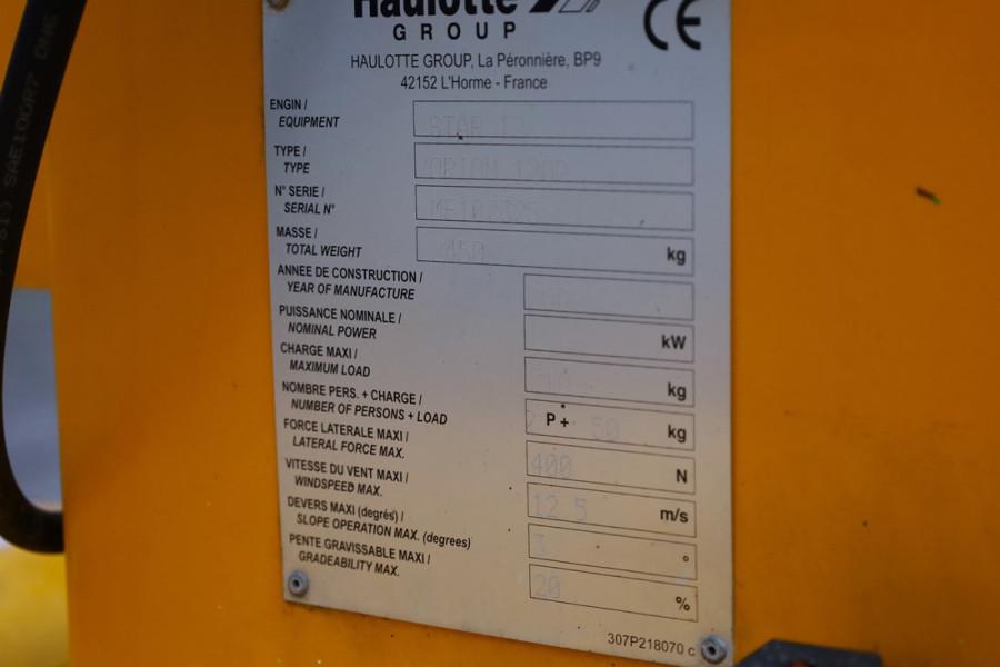 Haulotte STAR 12 Electric, 12m Working Height, 3m Reach, 21