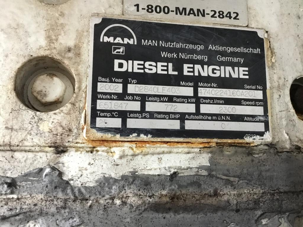 MAN D2840-LE403 USED
