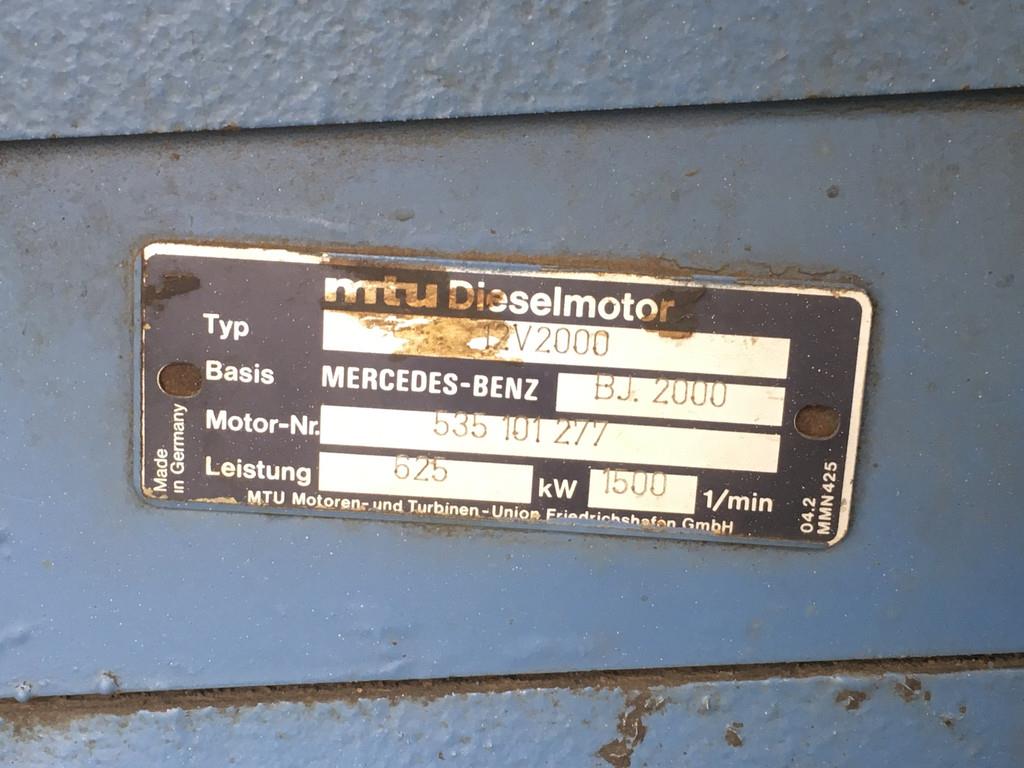 MTU LEROY-SOMER 49.1L9A C6/4 GENERATOR 825 KVA USED