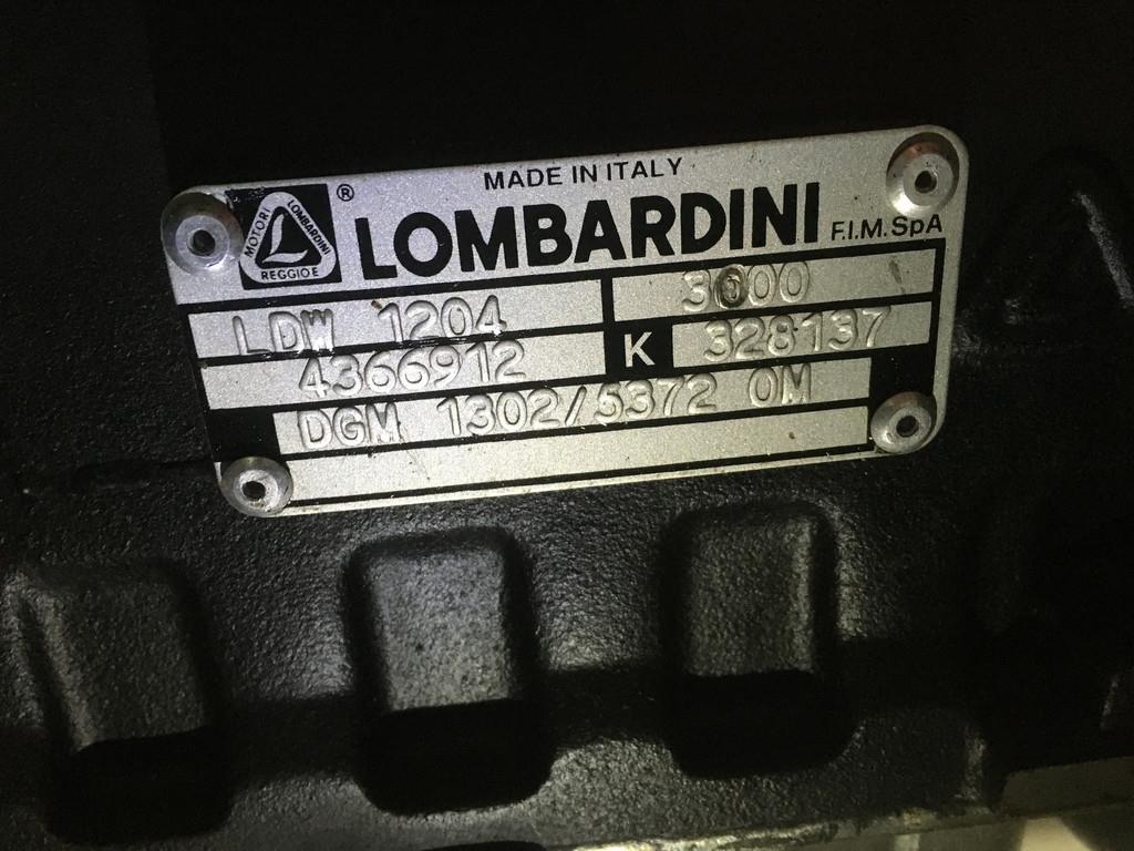 Lombardini LDW 1204 GENERATOR 31.5 KVA USED