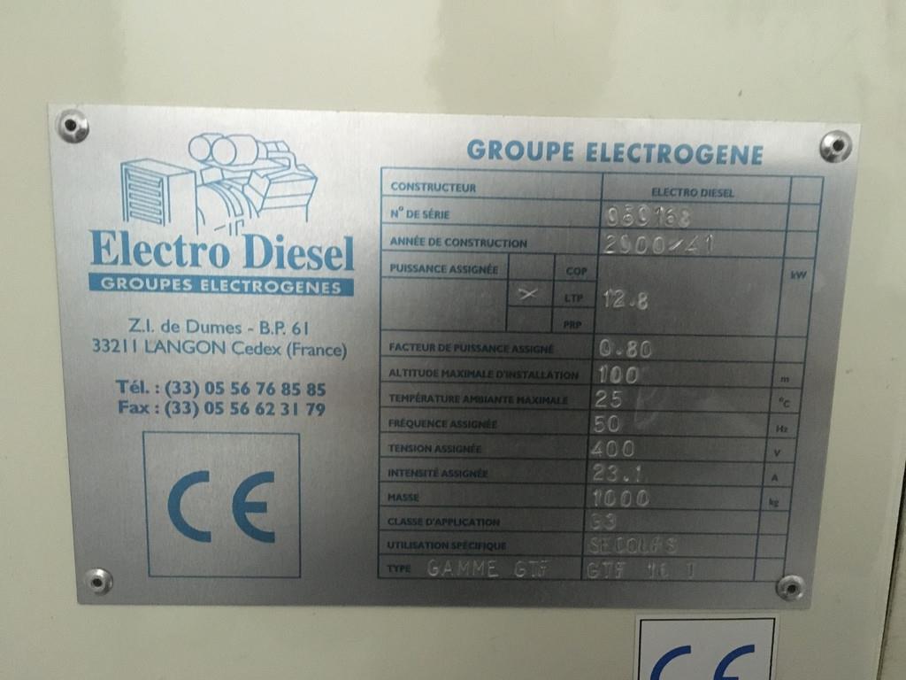 Lombardini LDW 1204 GENERATOR 31.5 KVA USED