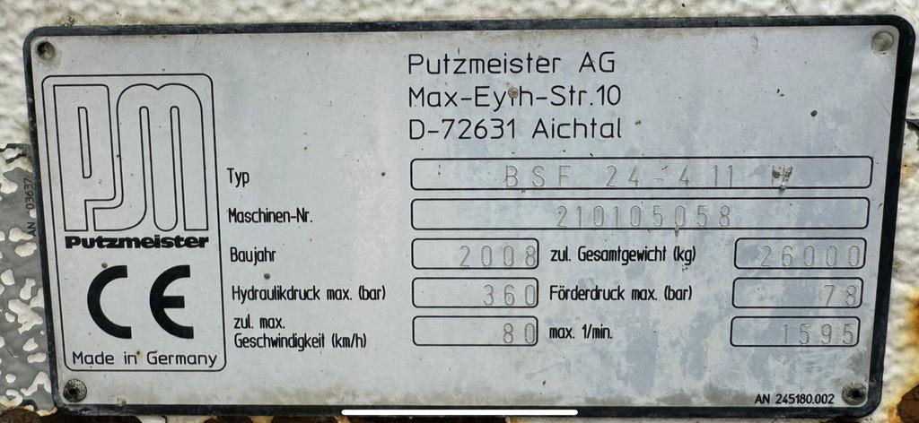 Mercedes-Benz Actros 2632 6x4 with Putzmeister BSF 24-4 11 24m c