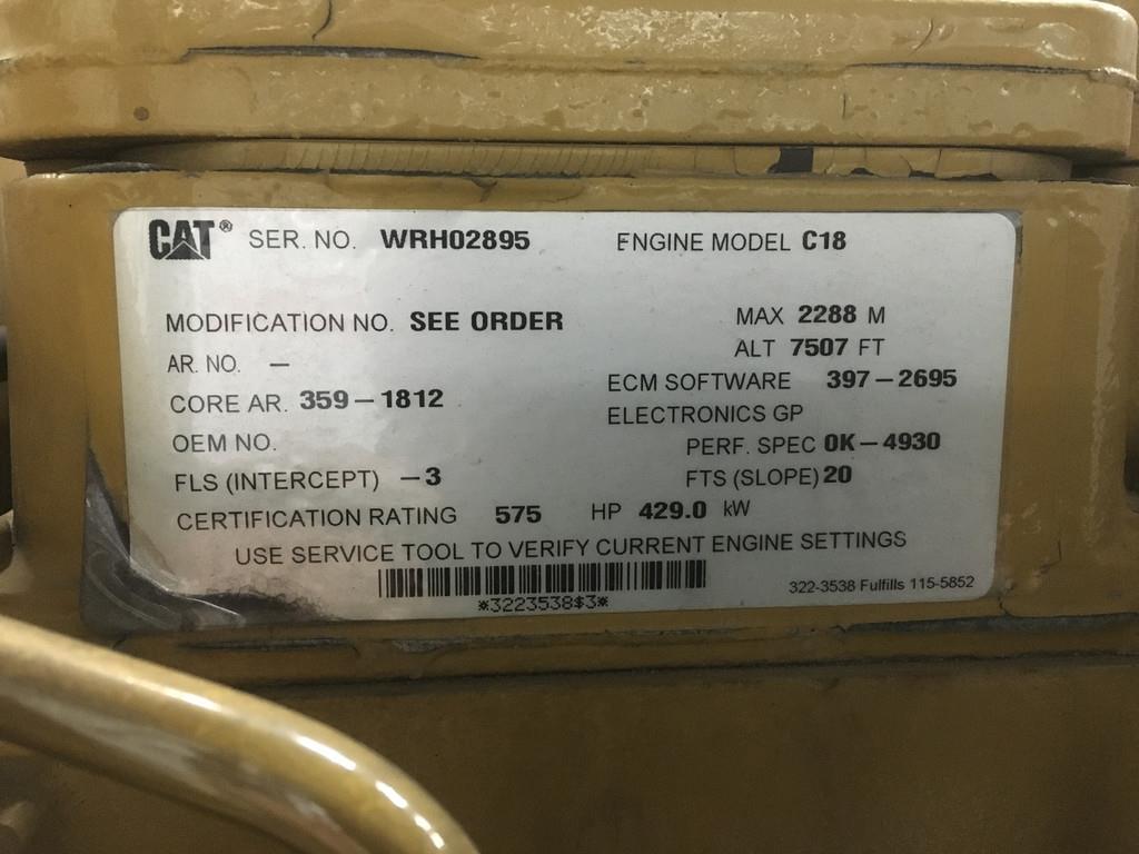 CAT C18 WJH-3591812 USED