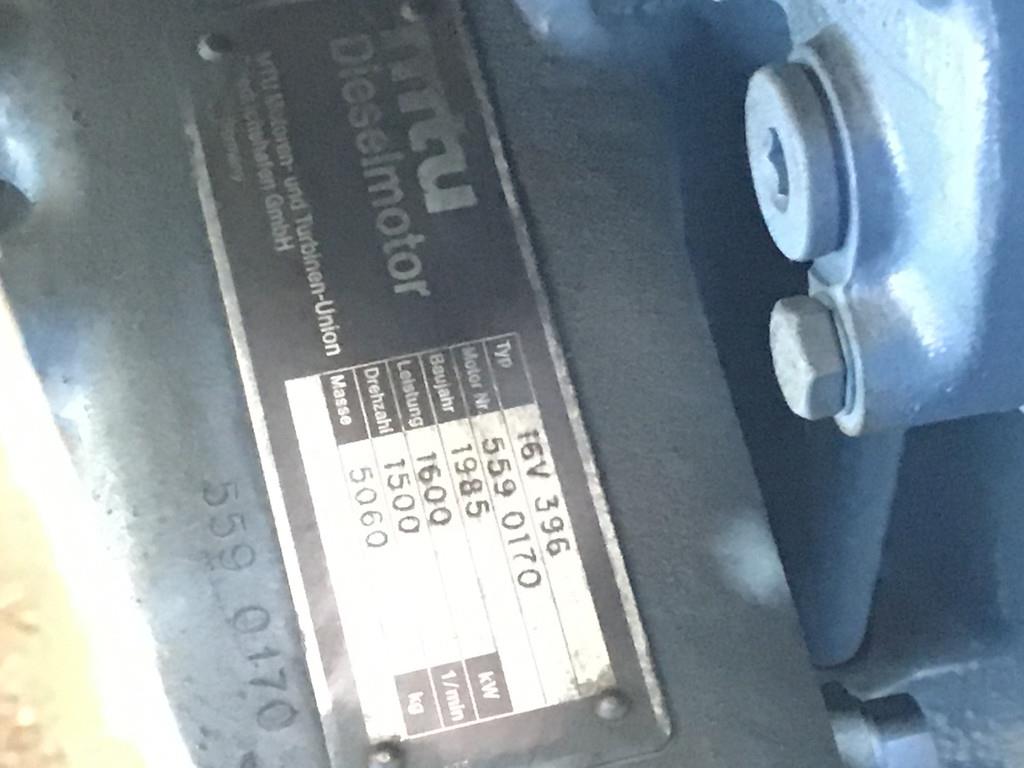 MTU 16V396 GENERATOR 1875KVA USED