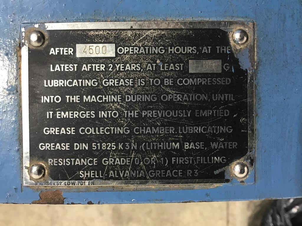 MTU 16V396 GENERATOR 1875KVA USED