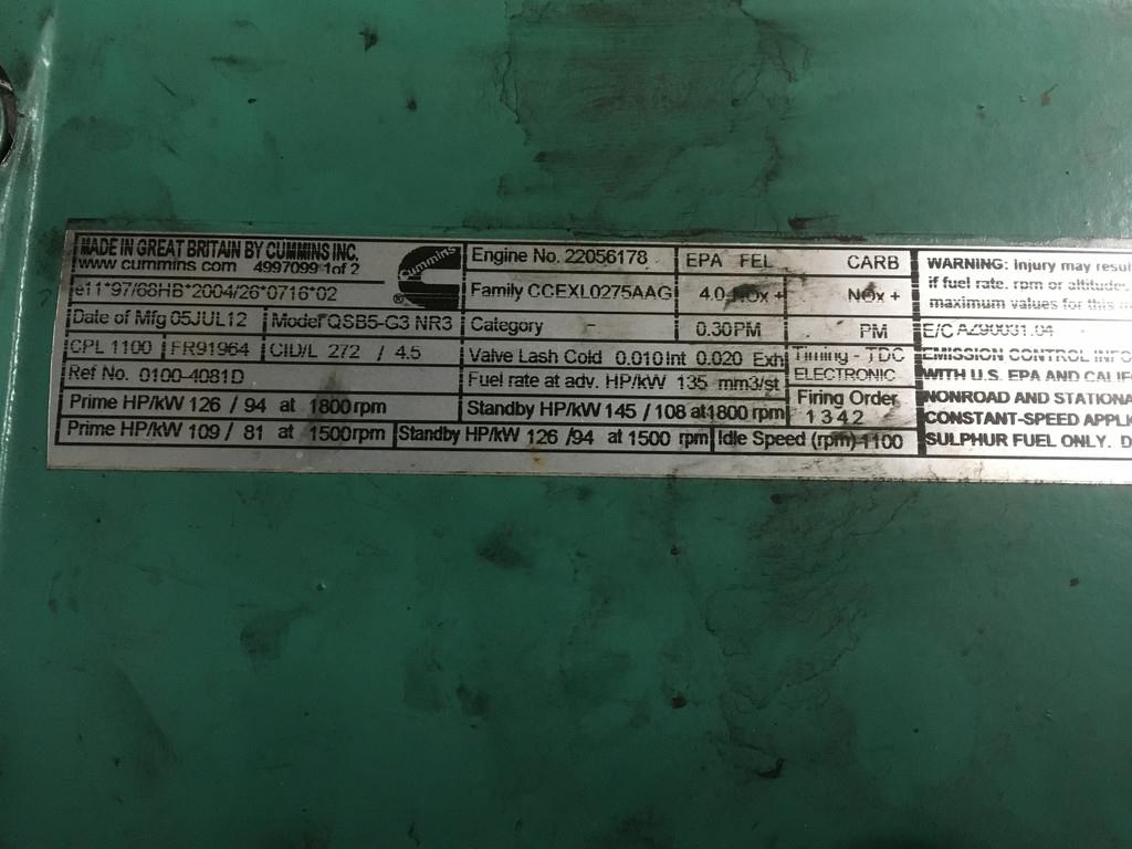 Cummins QSB4.5 CPL2743 USED