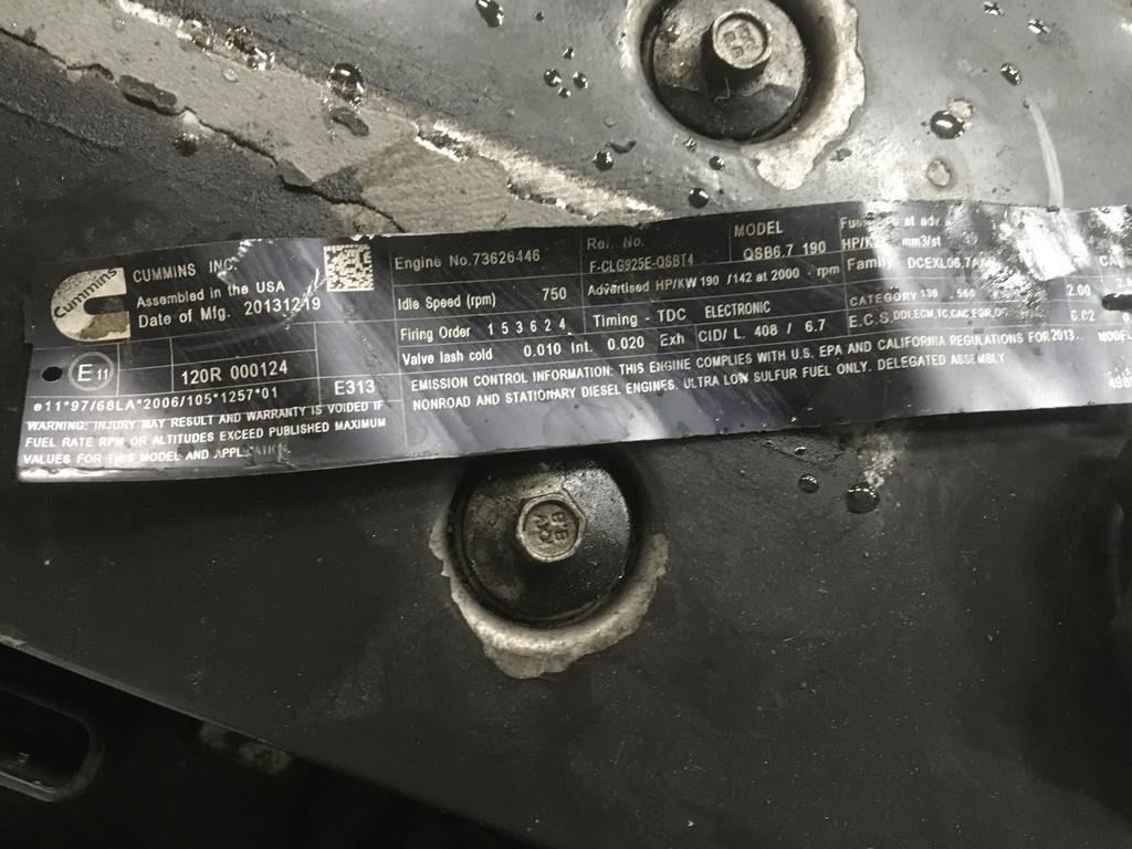 Cummins QSB6.7 CPL3094 USED