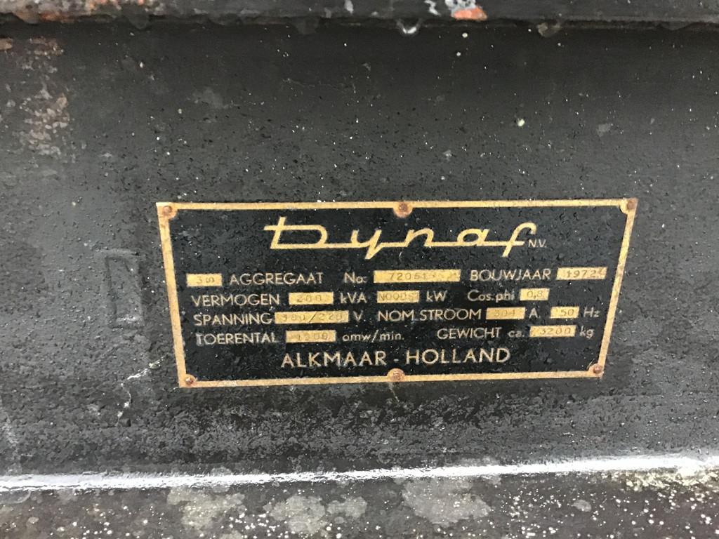 Volvo TAD120A GENERATOR 200KVA USED