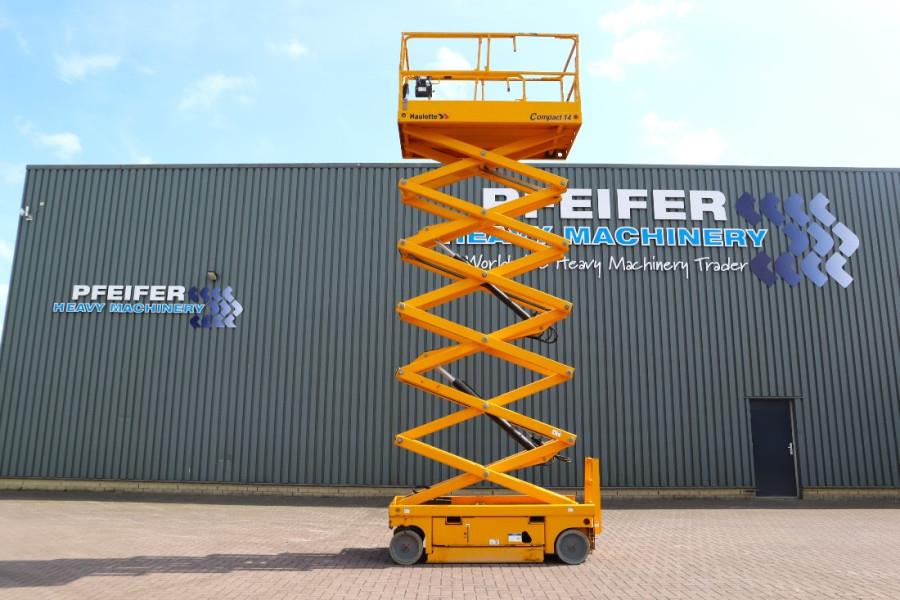 Haulotte Compact 14 Electric, 14m Working Height, 350kg Cap