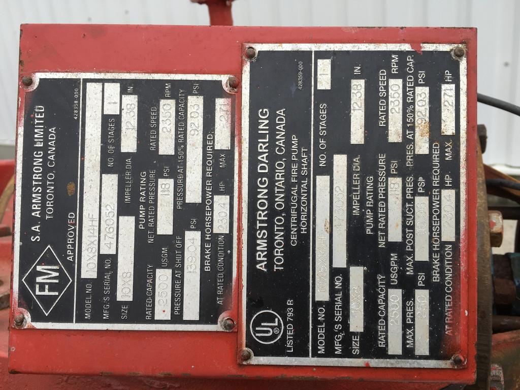 John Deere 6081AF001 POMP 568 M³/H USED