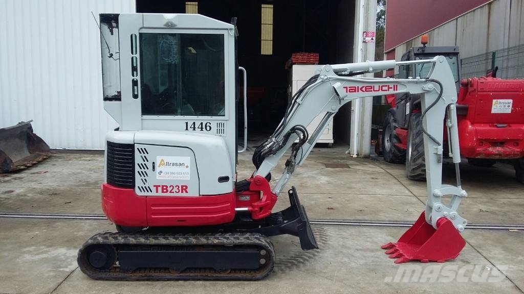 Used Takeuchi TB23R mini excavators