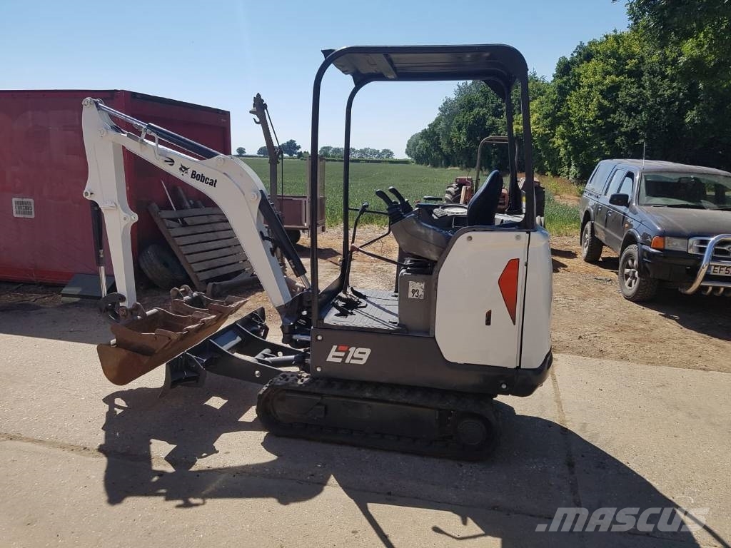 Used Bobcat E19 mini excavators