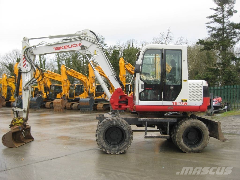 Used Takeuchi tb175w wheeled excavators Year 2008 Price 41,220 for
