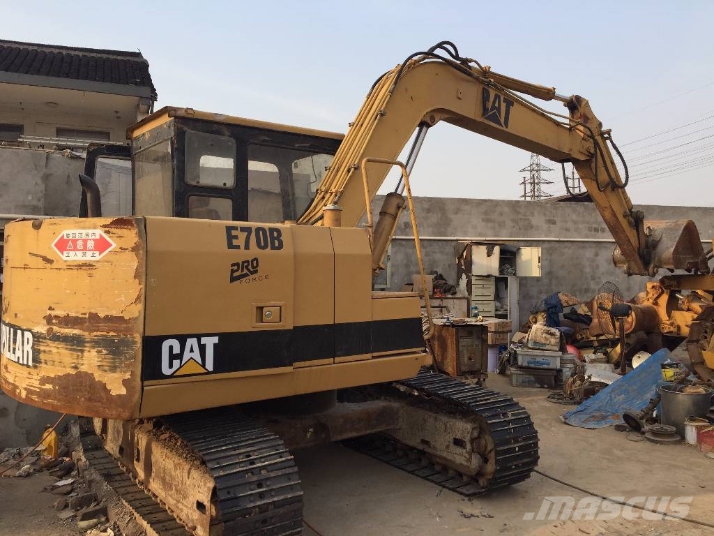 Used Caterpillar E70B mini excavators