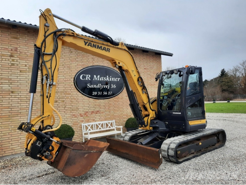 Yanmar Vio 80, 2017, Denmark Used midi excavators 7t 12t Mascus UK