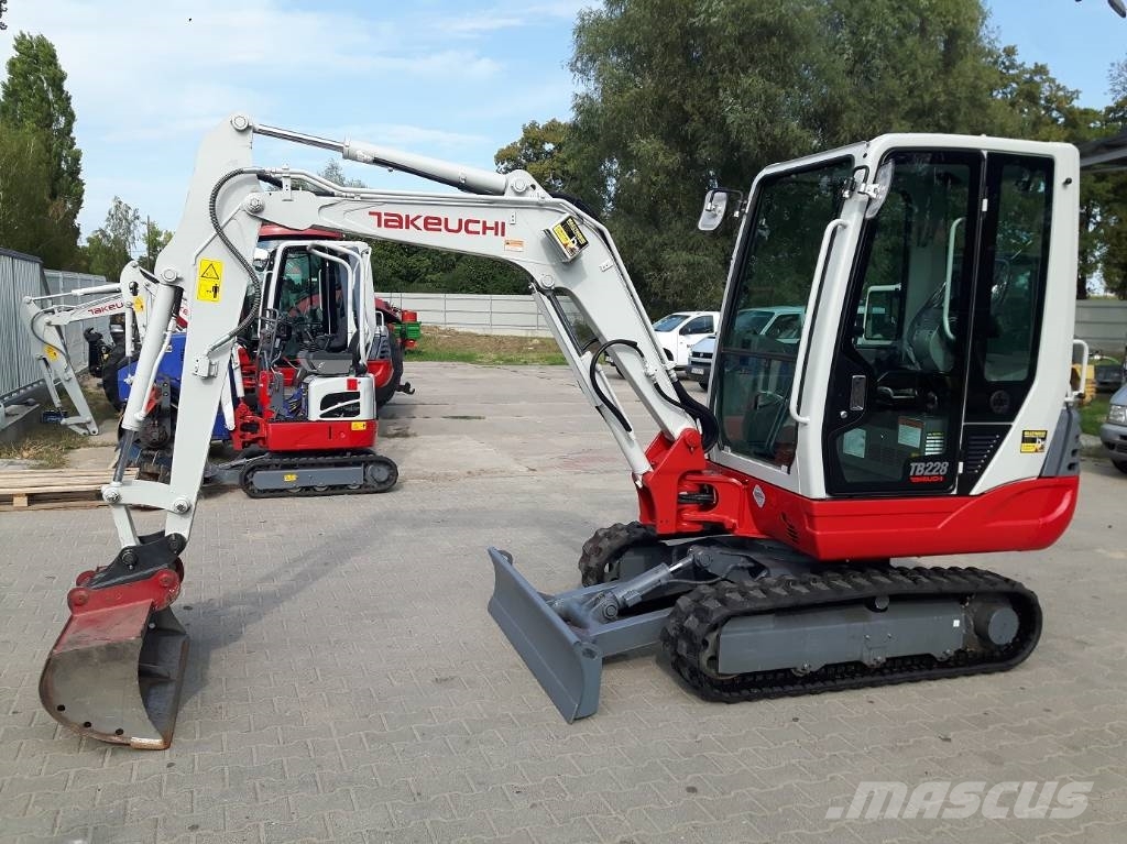Used Takeuchi TB228 mini excavators