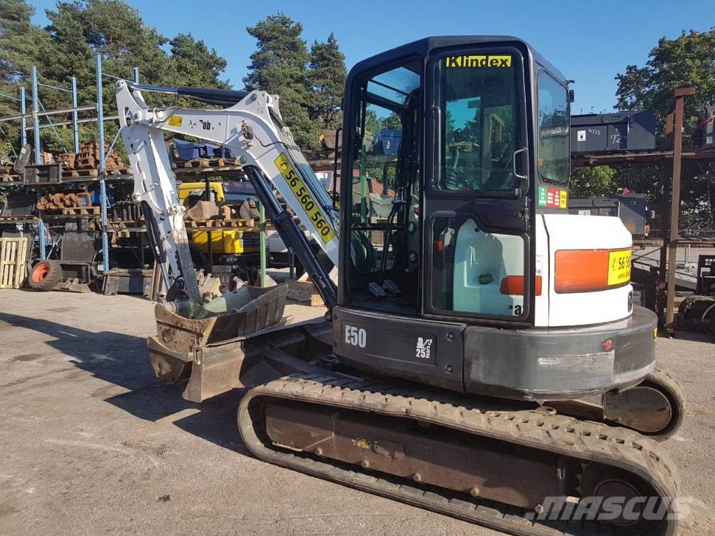 Used Bobcat E50 mini excavators