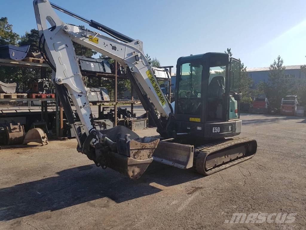 Used Bobcat E50 mini excavators