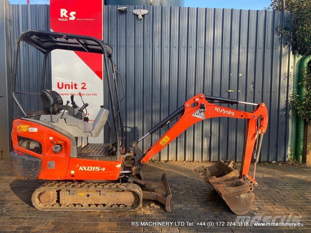 Kubota KX0154 1.5t CANOPY MINI EXCAVATOR / DIGGER, 2015, Luton