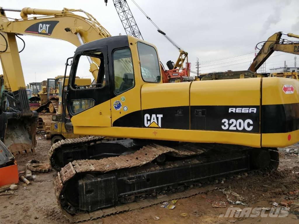 Used Caterpillar 320C cheap for sale crawler excavators Year 2007