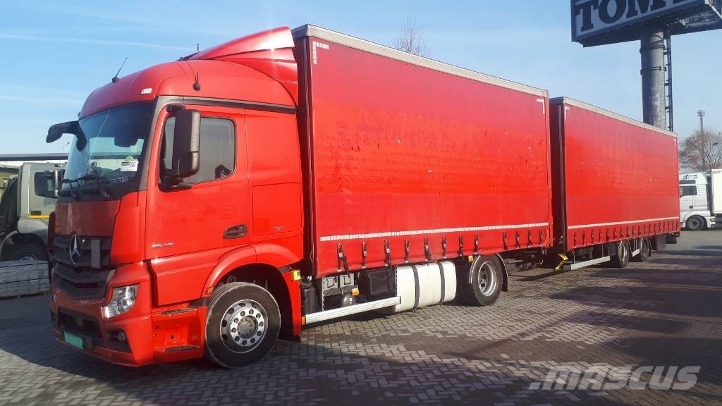 Used Mercedes Benz 1843 L Trailer 115 M3 Euro 6 Eu Brief Curtain