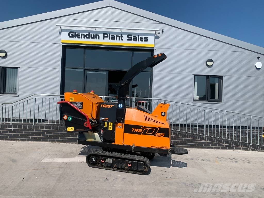 Forst TR8D tracked woodchipper, 2021, United Kingdom Used wood