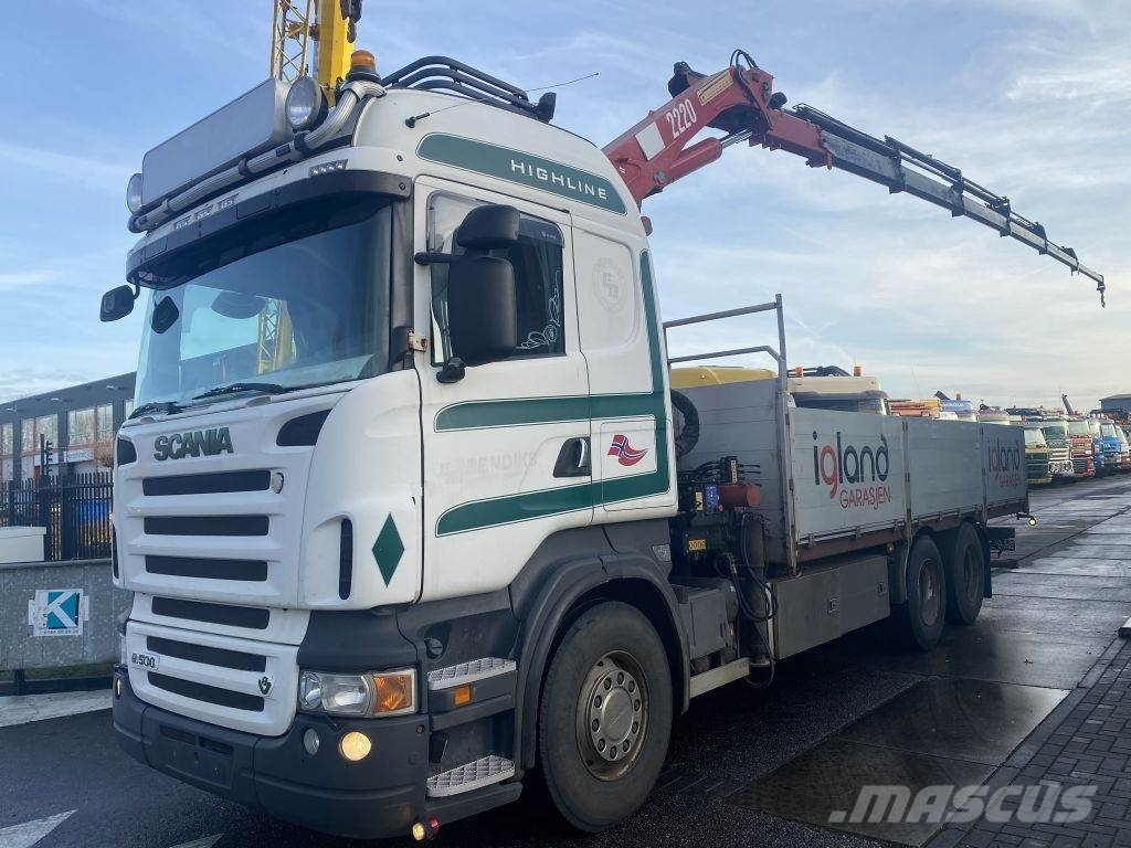 スカニア R500 V8 6x2 Retarder Hmf 22 K6 Met Remote 08 Meerkerk オランダ 中古 クレーントラック ユニック車 マスカス ジャパン