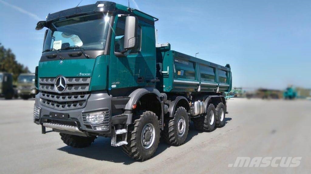 Mercedes Benz Arocs 4145 8x6 Singelreifen 4 Achs Kipper 18 Germany Used Dump Trucks Mascus Usa