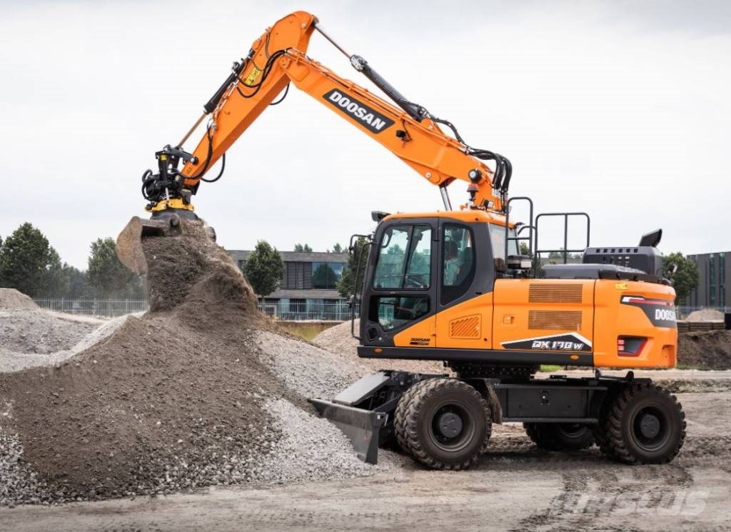 Doosan DX170W7, 2022, Järfälla, Sweden Used wheeled excavators
