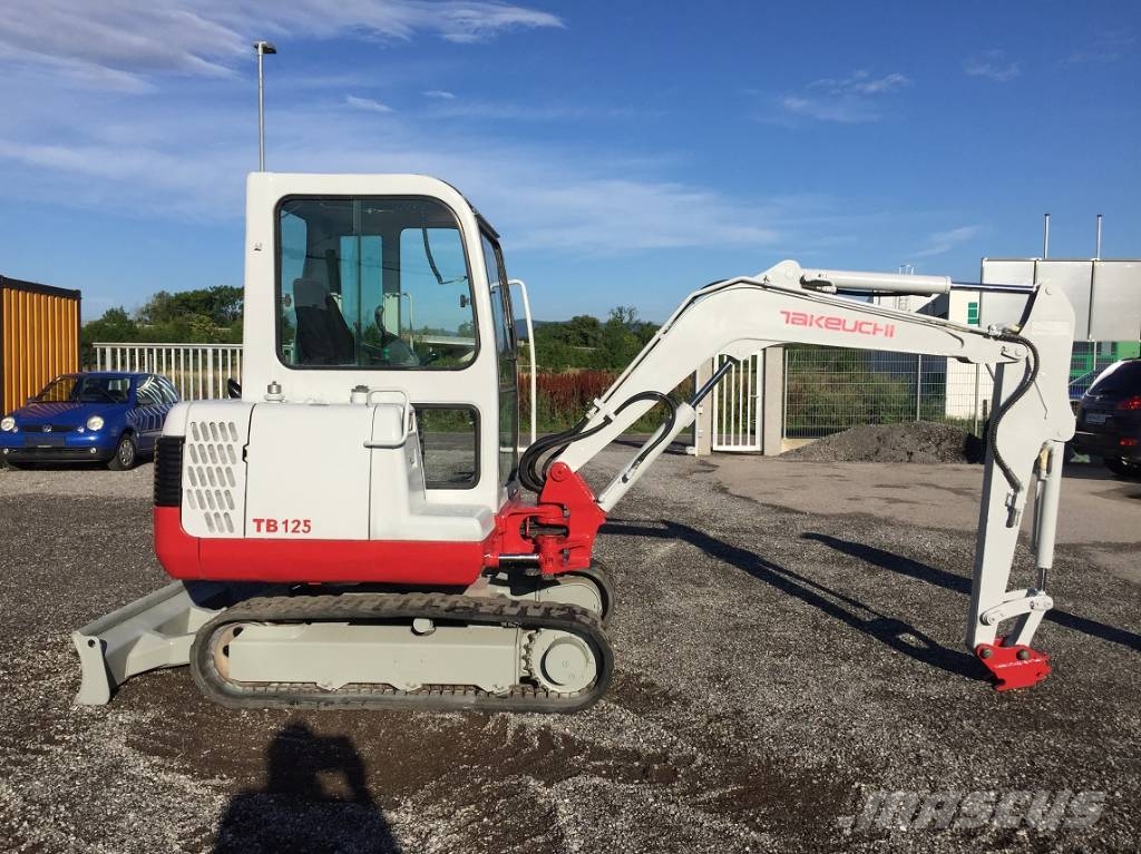 Used Takeuchi TB125 mini excavators