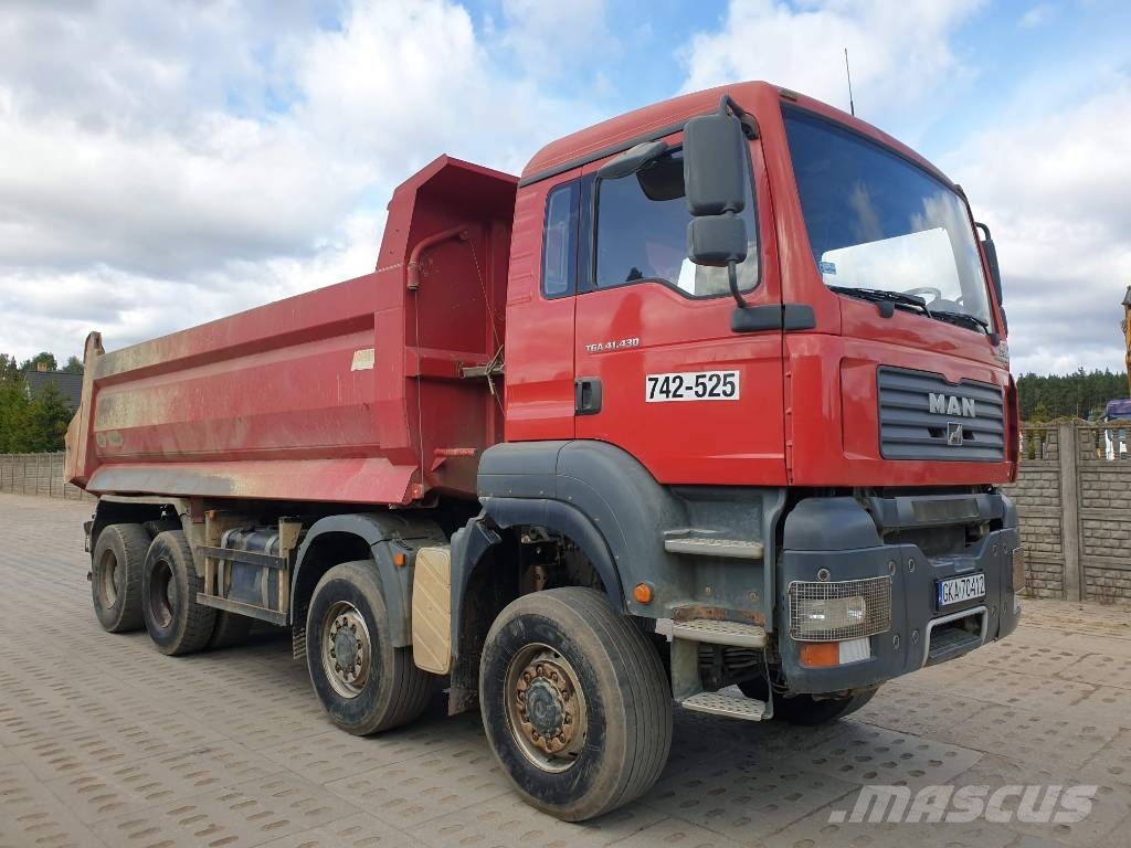 man tgs 8x8 dump truck