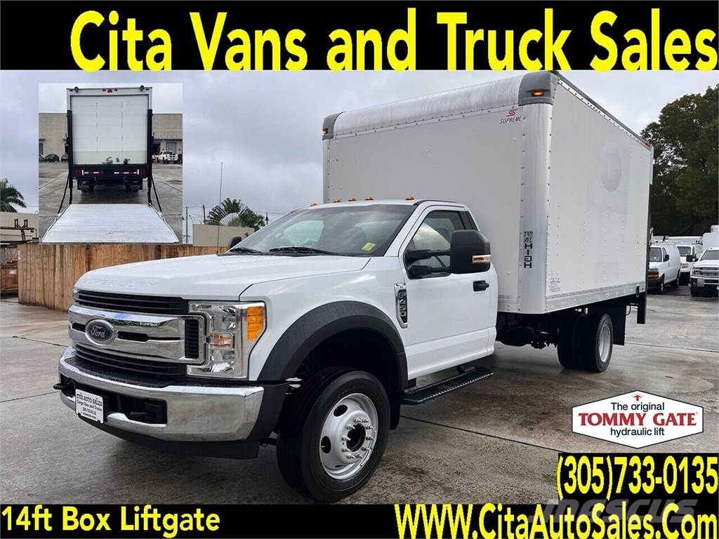 Ford F450 14FT *BOX TRUCK*DOCK HEIGHT ALUMINUM *LIFTGAT, 2017, Medley
