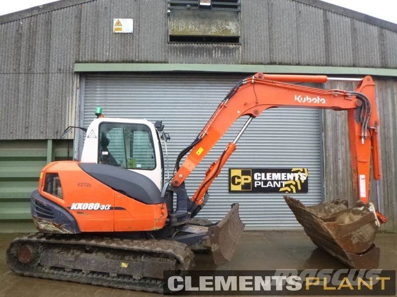 Used Kubota KX0803 mini excavators 7t 12t Year 2012 for sale