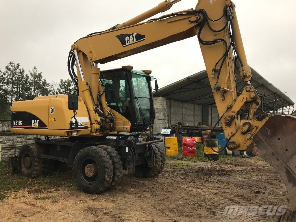 Used Caterpillar M318 C wheeled excavators Year 2005 Price 40,597