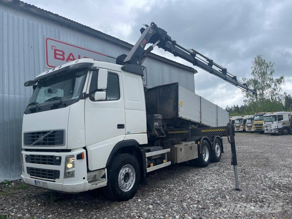 Volvo FH 12 420 3 WAY TIPPER CRANE 2006 Estland Brugte Lastbil Med volvo-fh-12-420-3-way-tipper-crane-2006-estland-brugte-lastbil-med