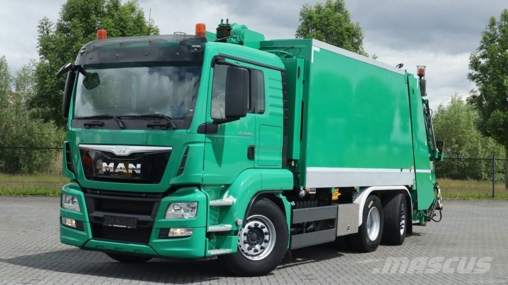 MAN TGS 26 400 mieciarka Trzyosiowa ZOELLER 23m3 EURO 2014 Polen man-tgs-26-400-mieciarka-trzyosiowa-zoeller-23m3-euro-2014-polen