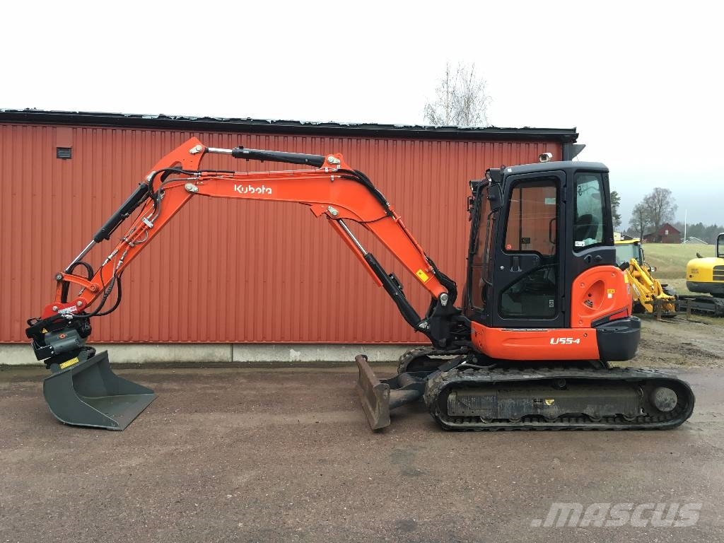 Kubota U554 occasion, Année d'immatriculation 2012 Mini pelle