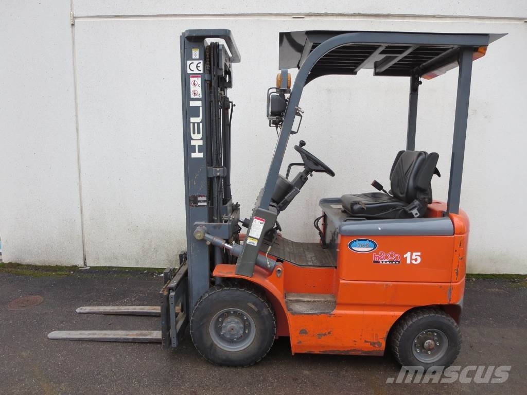 Heli CPD 15, Finland, 12,552, 2008 electric forklift trucks for sale
