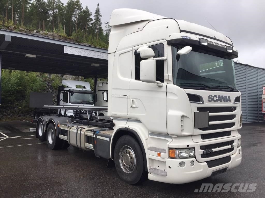 Used Scania R500 6x2 alusta container Frame Trucks Year 2013 Price