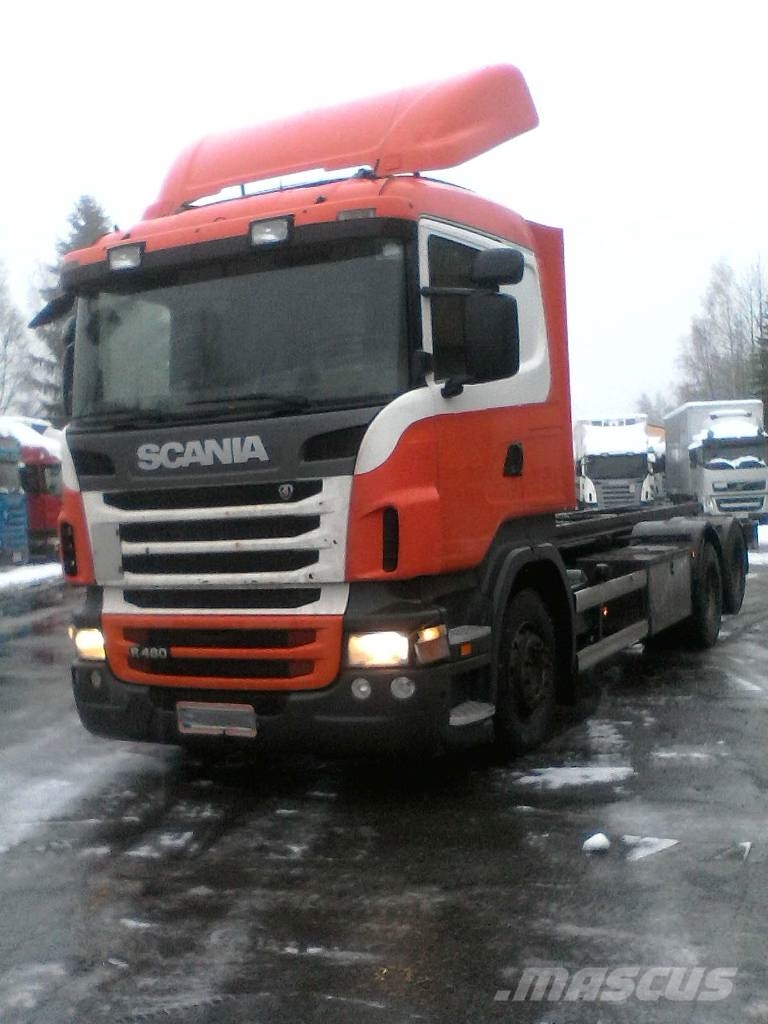 Scania R 480 6X2 Truk Berbingkai Kontainer Tahun Pembuatan 2010