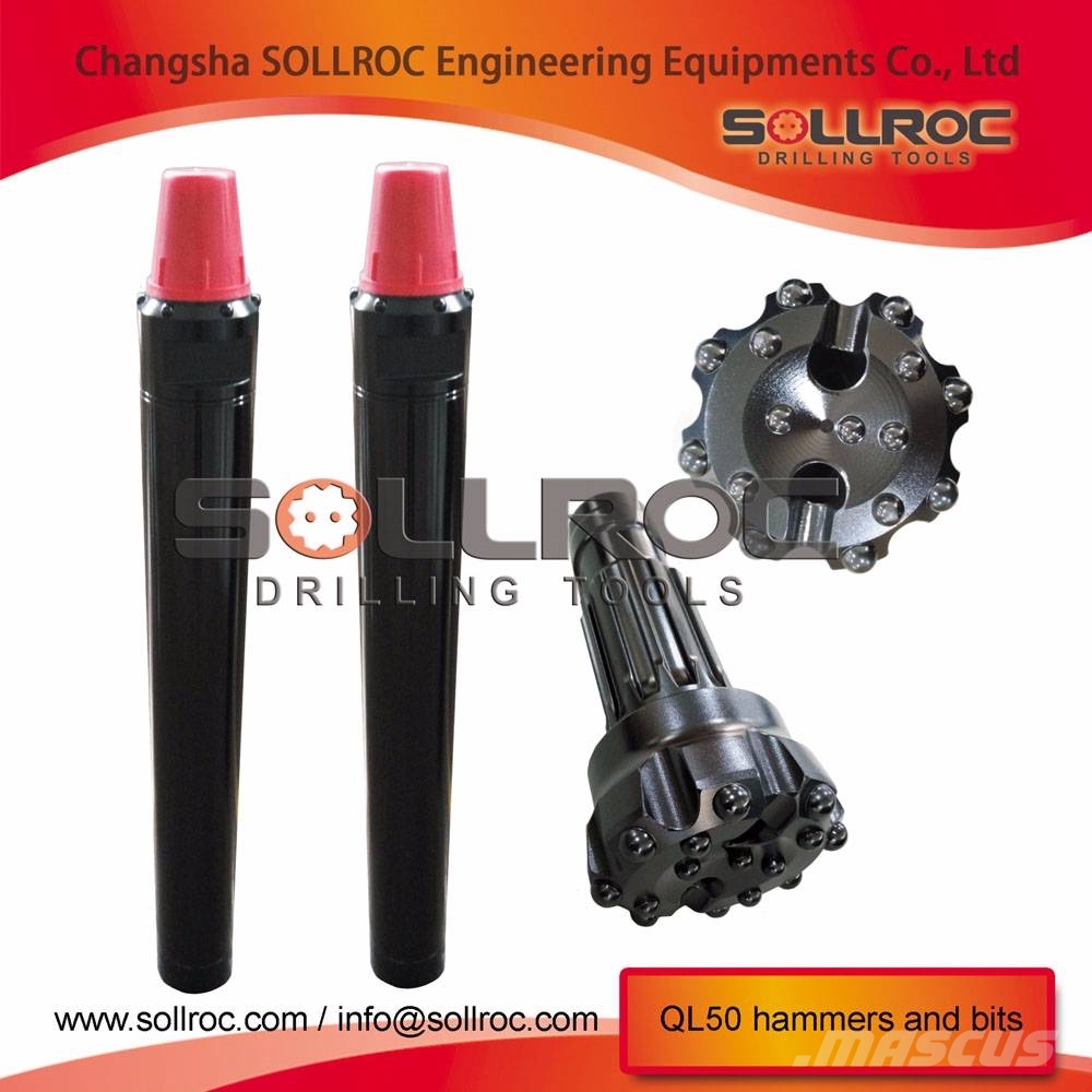 Sollroc DTH hammers for mining, water well drilling, etc, 2016, China