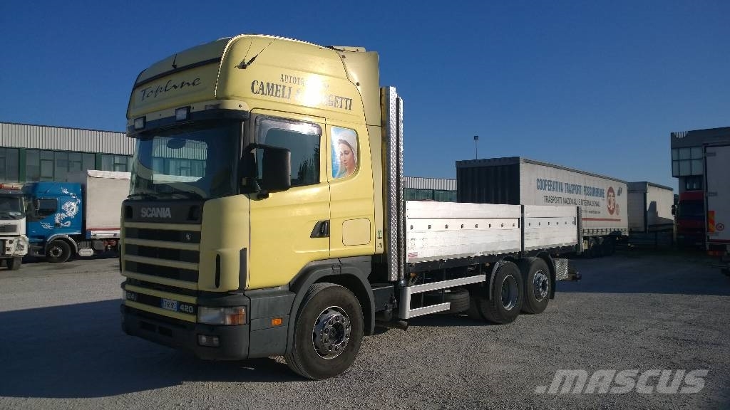 Scania 124-420, 1999, Italia - caja cerrada de segunda ...