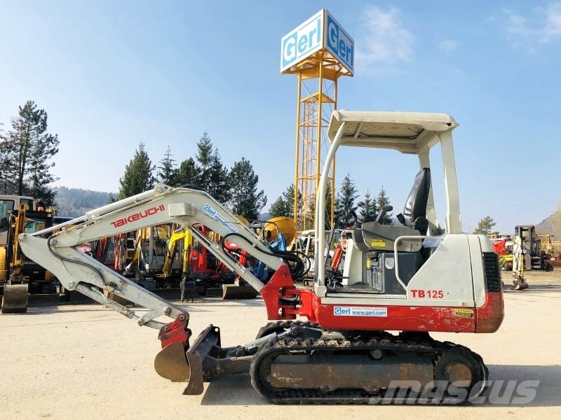 Used Takeuchi tb125 mini excavators