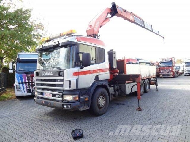 スカニア P124 360 6x2 Fassi F350 1998 ドイツ 中古 クレーントラック ユニック車 マスカス ジャパン