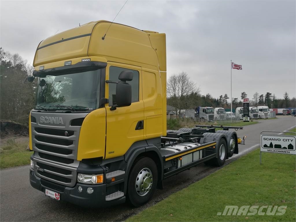 Scania R450 LB 6x2 MNB Truk Berbingkai Kontainer Tahun Pembuatan